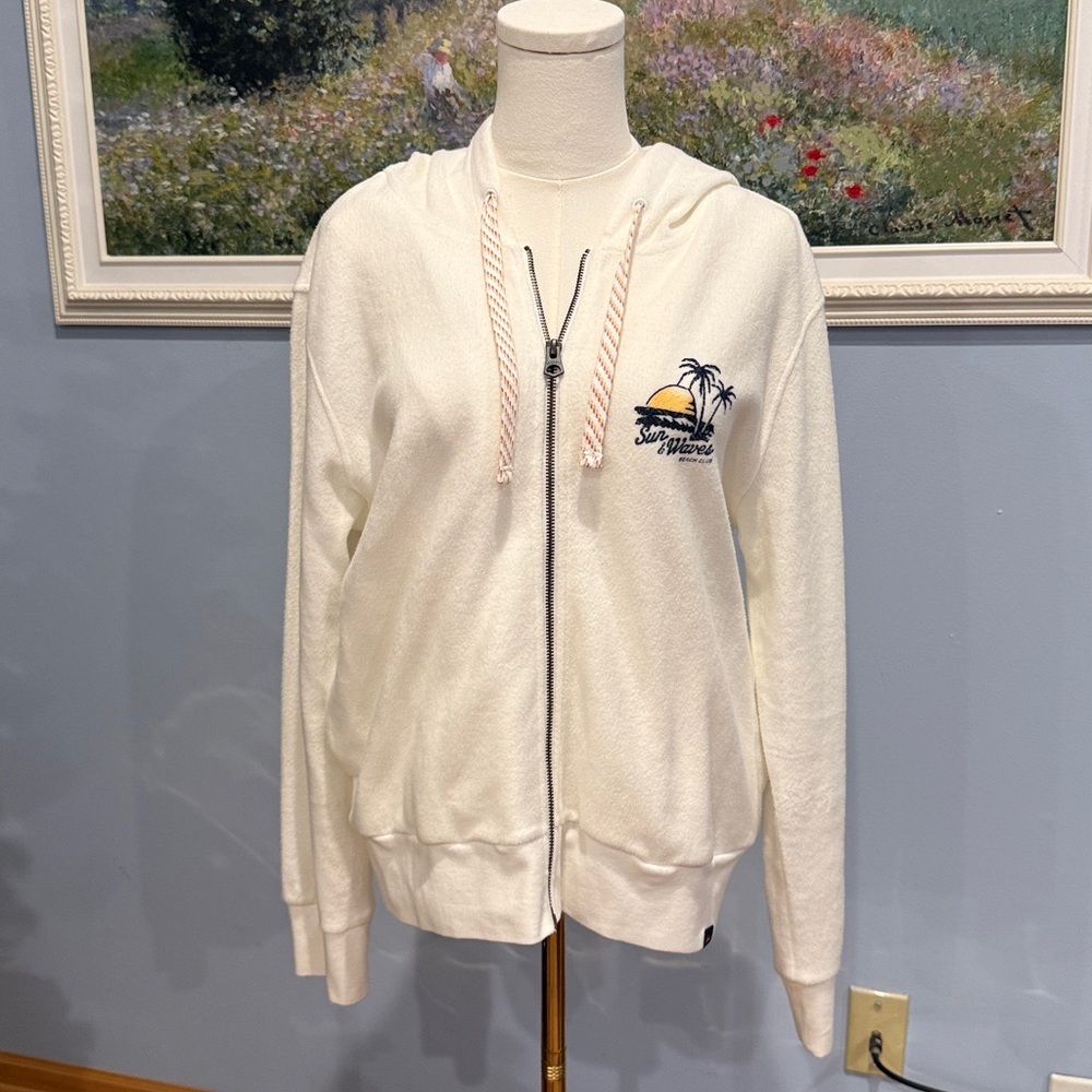 Faherty Beach Fleece Zip  Hoodie